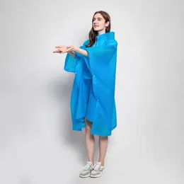 Raincoats Adult Poncho Eva Raincoat Cycling Outdoor Mountaineering Travel Thickened Non-disposable Hiking