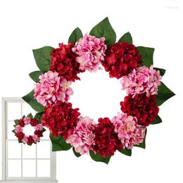 Decorative Flowers Door Wreaths Artificial All Seasons Wreath Spring Summer Floral For Garden Wall Living Room Wedding