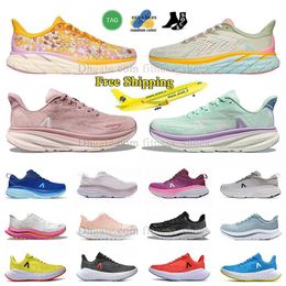 Pale Mauve Peach Whip Clifton 9 Carbon X Running Shoes Free Shipping Sneakers Cherry Pink Yarrow Mach Kawana Red Harbor Mist Bondin 8 X2 Black Purple Trainers