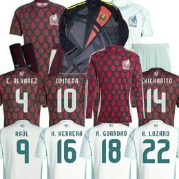 Player Fans 2024 2025 Mexico football soccer jerseys national J.QUINONES A.VEGA G.OCHOA S.GIMENEZ RAUL H.LOZANO CHICHARITO K.ALVAREZ 24 25 men women kids shirt 4XL