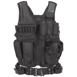 Tactical Breathable Disassembly Quick Slingshot Multi-functional Hunting Protections Vest Training Cs Equipment Field Lingc