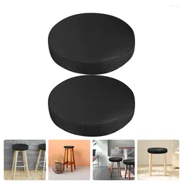 Chair Covers 2pcs Protectors Cover Stool Pads Round Cushion Slipcover Bar