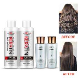 Masks 120ml M Keratin Without Formalin Cocount Keratin Treatment Purifying Shampoo with Hair Care Set for Curly Hair Products