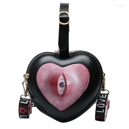 Shoulder Bags Women's Handbag Lovely Shape Bag Funny Eyes Clutch Women Cute Heart Crossbody Purses And Handbags