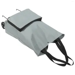 Storage Bags Tug Bag Portable Shopping Folding Waggons Utility Cart Metal Collapsible Trolley With Wheels