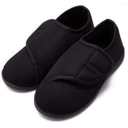 Casual Shoes Middle Aged And Elderly Large Size Walking Soft With Widened Adjustable High Instep Fat Swollenhoes