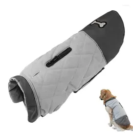 Dog Apparel Winter Clothes Waarm Pet Pullover Water Resistant Large Cold Weather With Thick Furry Collar For Camping