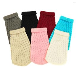 Dog Apparel Pet Sweater Candy Colour Inside Clothing Warm Underwear Thick Cold Cute Simple Breathable And Dry