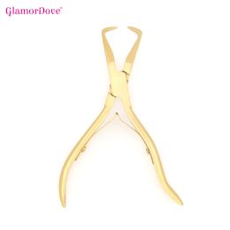 Pliers Golden 1 Piece Stainless Steel Hair Extensions Pliers for Removal Micro Link Pliers Link Ring Beads Opener Hair Extensions Tool