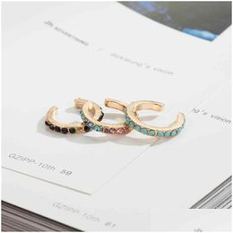 Earrings Designer For Women Ear Cuff Cz Jewellery Not Pierced Clip-On Without Piercing Korean Gold Cricle Hoop Minimalist Drop Delivery Dh2J5