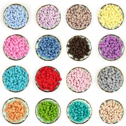 Necklaces 200pcs Food Grade Silicone Beads Pearls Rodents Baby Teething Toys Mom Nursing DIY Baby Teethers Necklace Free Shipping