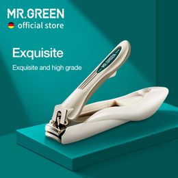 MR.GREEN Nail Clippers Anti-Splash Nail Cutter Detachable Design Fingernail Scissor Stainless Steel ABS Resin Manicure Tools 240307