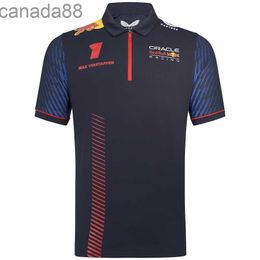 Sport Car Team Fans Tmens T-shirts F1 Mens t Shirts Driver Max Verstappen Sportswear Men and Women with Leisure Summer Short Sleeve Polo B7QD
