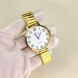 New Minimalist Quartz Elastic Band Watch, Casual and Fashionable Elderly Women's Watch