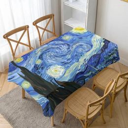 Table Cloth Oil Painting Art Series Creative Digital Printing Antifouling Wedding Party Decoration Rectangular Kitchen Tablecloth