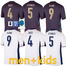 2024 BELLINGHAM Soccer Jerseys SAKA FODEN ENGLAND RASHFORD STERLING GREALISH National Team KANE Football Shirt Kit Kids set Kit tops