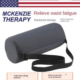 Pillow McKenzie lumbar support roller office lumbar cushion car pillow cylindrical cushion relieve lumbar cervical pain pillow