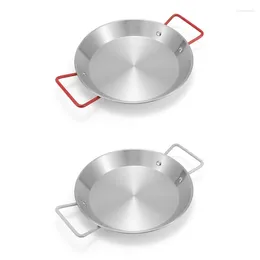Plates Stainless Steel Dishes Salad Plate With Handle Kitchen Meal Tray For Restaurant Household Home Tool