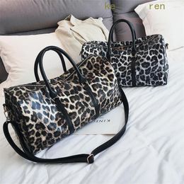 Bag Women Leather Travel Handbag Leopard Woman Hand Beauty Lady Shoulder Bags Big Capacity Crossbody