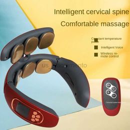 Massaging Neck Pillowws 6-head Cervical Massager Neck Pain Relief Tool Health Care Relaxation Cervical Spine Hot Compress Physiotherapy Neckology 240323