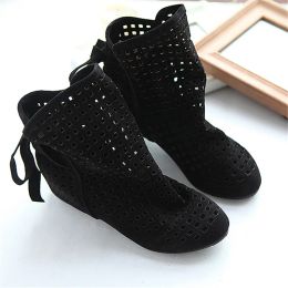 Boots JETT DRAGON Hollow Summer Boots Bootie 2021 New Shoes Lace Openwork Crochet Boots Plus Size 3443 Hollow Fashion Women Boots
