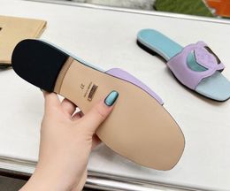 2024 new comfortable flat slipper elegant Femininity Spring and summer cool sandals wear-resistant outsole Rubber