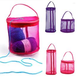 Storage Bags Mesh Bra Bag Foldable Socks Underwear Baskets Crochet Stitch Tools Hand Basket Diy