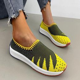 Casual Shoes 2024 Large Size Fabric Upper Summer Breathable Wedge Sports Fashionable Women's Running