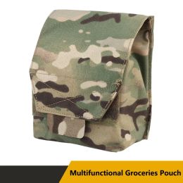 Bags Multi Functional Camouflage Groceries Pouch,Portable Molle System 5.56/9mm, Laser Cutting Storage Bag,Molle Tactical Sub Bag Kit