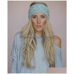 Party Favor 24 Color Knitting Headband Woolen Yarn Hair Band Outdoors Sports Accessories Yoga Head T9I00819 Drop Delivery Home Garden Dhrgt
