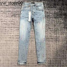 Purple Jeans Designer Mens Jeans High Quality Luxury Brand Purple Jeans Designer Vintage Street Trendy Straight Pants Motocycle Casual Purple Jeans Kids 7883