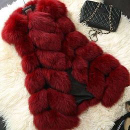 Haining Fur Coat Imitation Vest Spring New Fox Womens Mid Length