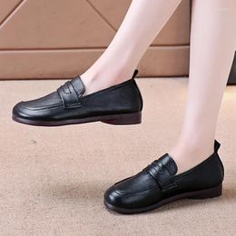 Casual Shoes For Women 2024 Fashion Loafers Women's Flats Round Toe Office And Career High Quality Solid Flat Low Heels Zapatos