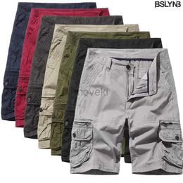 Men's Shorts Mens Summer Cotton Military Tactical Goods Shorts Fashion Multi Pocket Casual Shorts Mens Loose Military Shorts Plus Size 24323