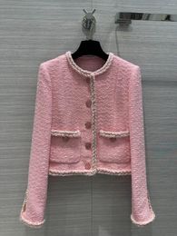 Women's Jackets Classic Box Jacket Hand-woven Twist Webbing Casual Fashion 2024 Summer Style 0328