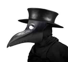 New plague doctor masks Beak Doctor Mask Long Nose Cosplay Fancy Mask Gothic Retro Rock Leather Halloween beak Mask267v5941250