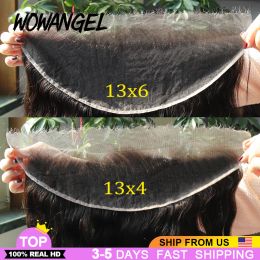 Closures Wow Angel Body Wave 13x4/13x6 HD Lace Full Frontal Human Hair Melt Skins Invisible HD Tranparent Lace Frontal Only Virgin Hair