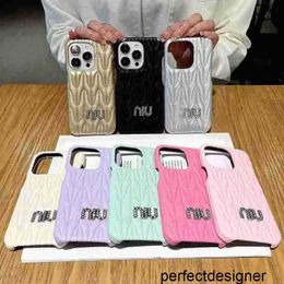Designer Luxury M Letters Case Designer Phone Cases Pink Purple Daimond Leather Phonecase For IPhone 14 Plus 13 12 11 Pro Max Case Cover CYG2392618NBAZ