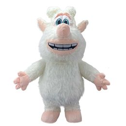 Mascot Costumes 2m/2.6m Cute Iatable White Snow Monster Costume for Entertainment Adult Furry Blow Up Mascot Suit Character Fancy