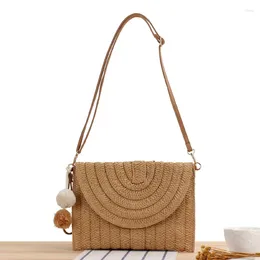 Shoulder Bags Drop Fashion Paper Braided Straw Bag Multi-purpose Woven Beach Crossbody For Women Casual Women's Handbag