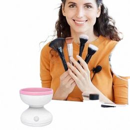 portable Usb Makeup Brush Cleaner Machine Silice Electric Cosmetic Brush Clean dryer Tool Automatic Wing Spinner Gadget B1Ey#