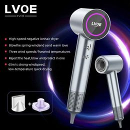 Electric Hair Dryer High Speed Anion Hair Dryer Wind 65m/s 1600W 2 Minute Quick Dry Professional Hair Care Negative Ionic Blow Dryer T240330