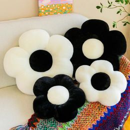 Pillow Flower Plush Chair Sofa Backrest Soft Office Throw Waist For Bedroom Living Room Home Decorative