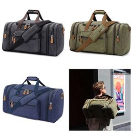 LL Yoga Bags Outdoor canvas Sports Gym Men Women Training Fitness Travel Handbag Mat Sport Bag with shoes Compartment PKGA