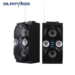 Speakers Portable Smart Bluetooth Speaker Wireless BT Column Large Powerful Stereo Bass Music Box With USB FM Sound for Outdoor Travel