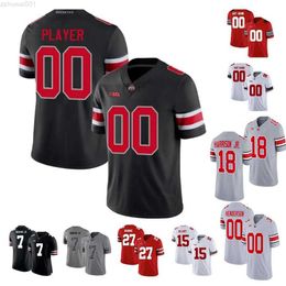 Ohio State Buckeyes Custom College Football Jerseys Marvin Harrison Jr. Jaxon Smith-Njigba C.J. Stroud J.T. Tuimoloau Emeka Egbuka Kyle McCord Joey Bosa Justin F U25R