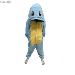 home clothing Poddemiel Squirtle Onesie Kigurumi Childrens Role Playing Costume Halloween Childrens Christmas Gift Anime A PajamaL2403