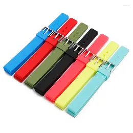 Watch Bands Silicone Strap Accessories Pin Buckle 12mm Waterproof Sports Rubber For Women And Children Men Band