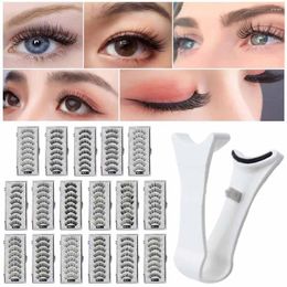 False Eyelashes 3D Natural Magnetic With 5 Lashes Support Handmade Box Reusable Gift D