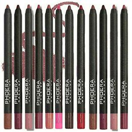 Waterproof Matte Lipliner Pencil Sexy Red Contour Tint Lipstick Lasting Non-stick Cup Moisturising Lips Makeup Cosmetic 12Color A103